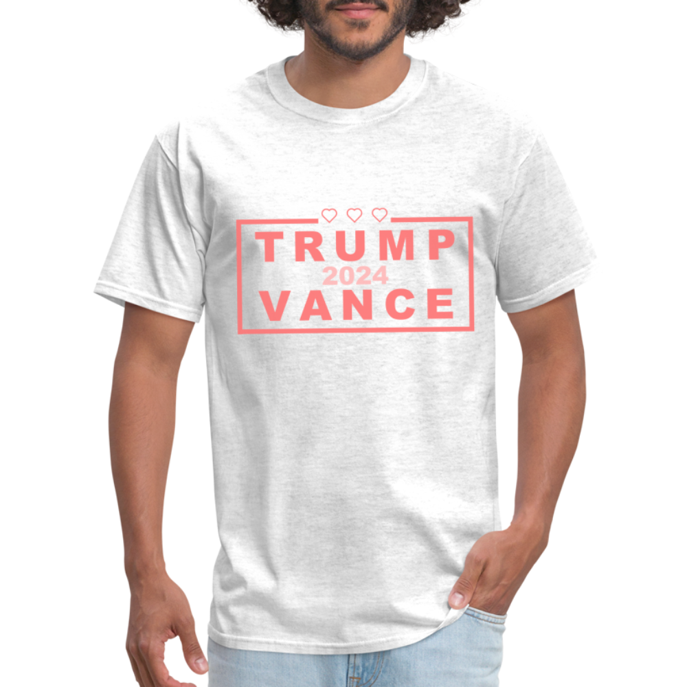 Trump Vance 2024 T-Shirt (Pink Letters) - light heather gray