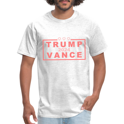 Trump Vance 2024 T-Shirt (Pink Letters) - light heather gray