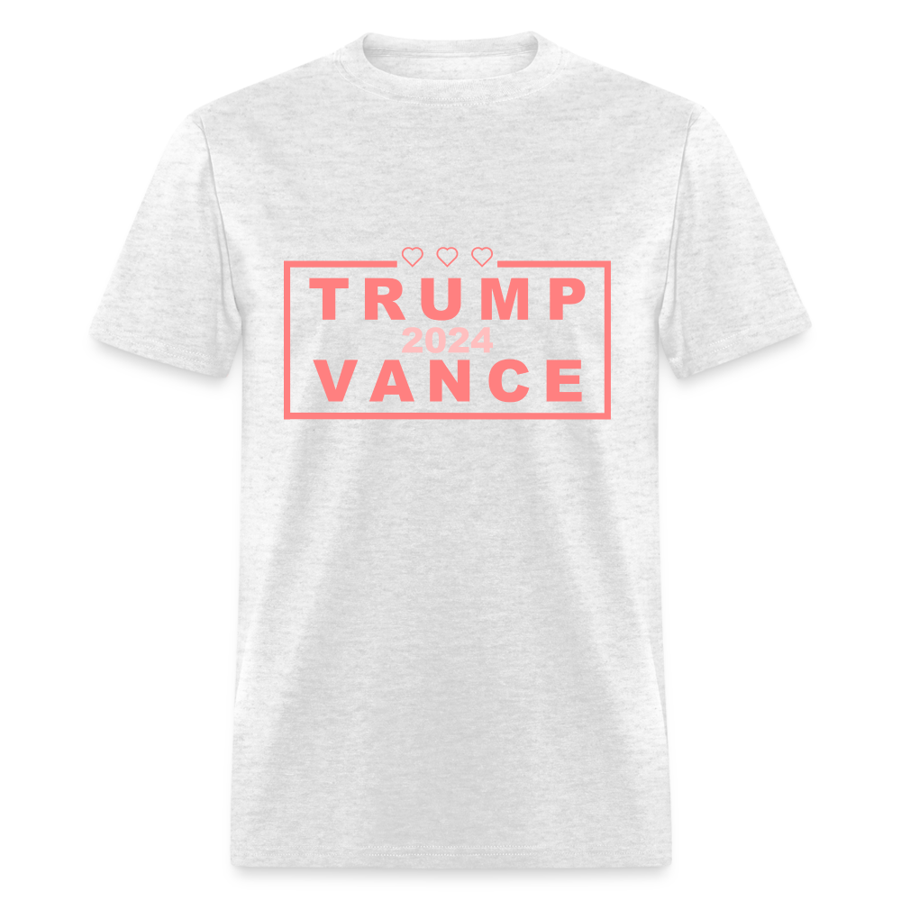 Trump Vance 2024 T-Shirt (Pink Letters) - light heather gray