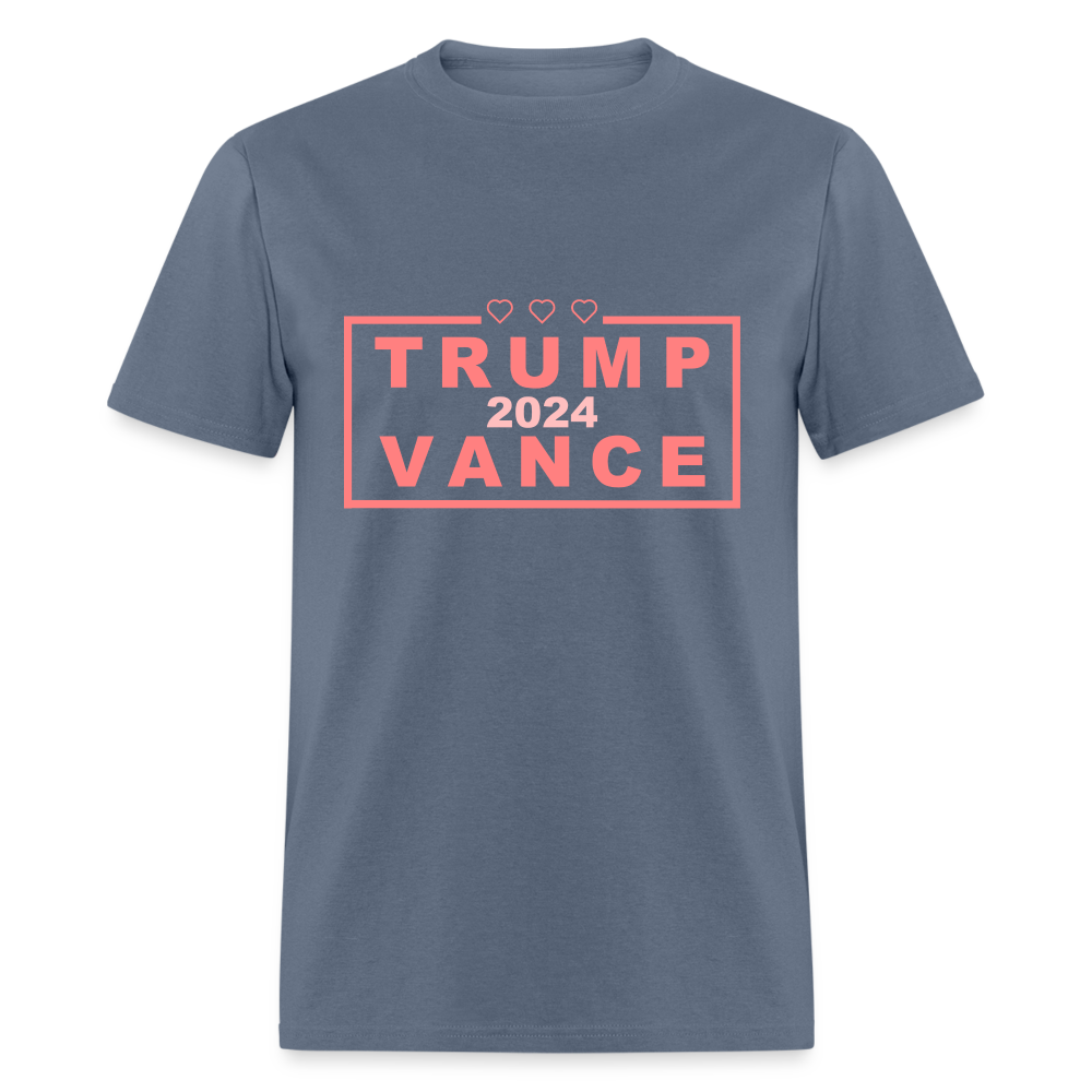 Trump Vance 2024 T-Shirt (Pink Letters) - denim