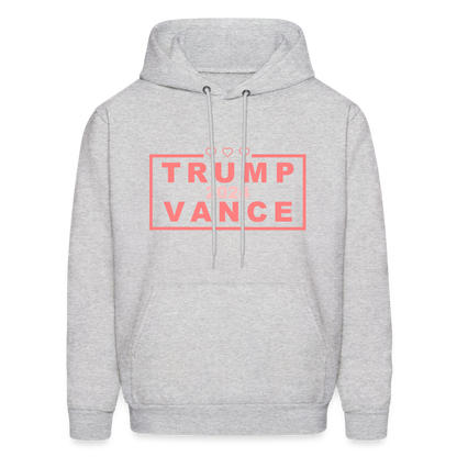 Trump Vance 2024 Hoodie (Pink Letters) - ash 