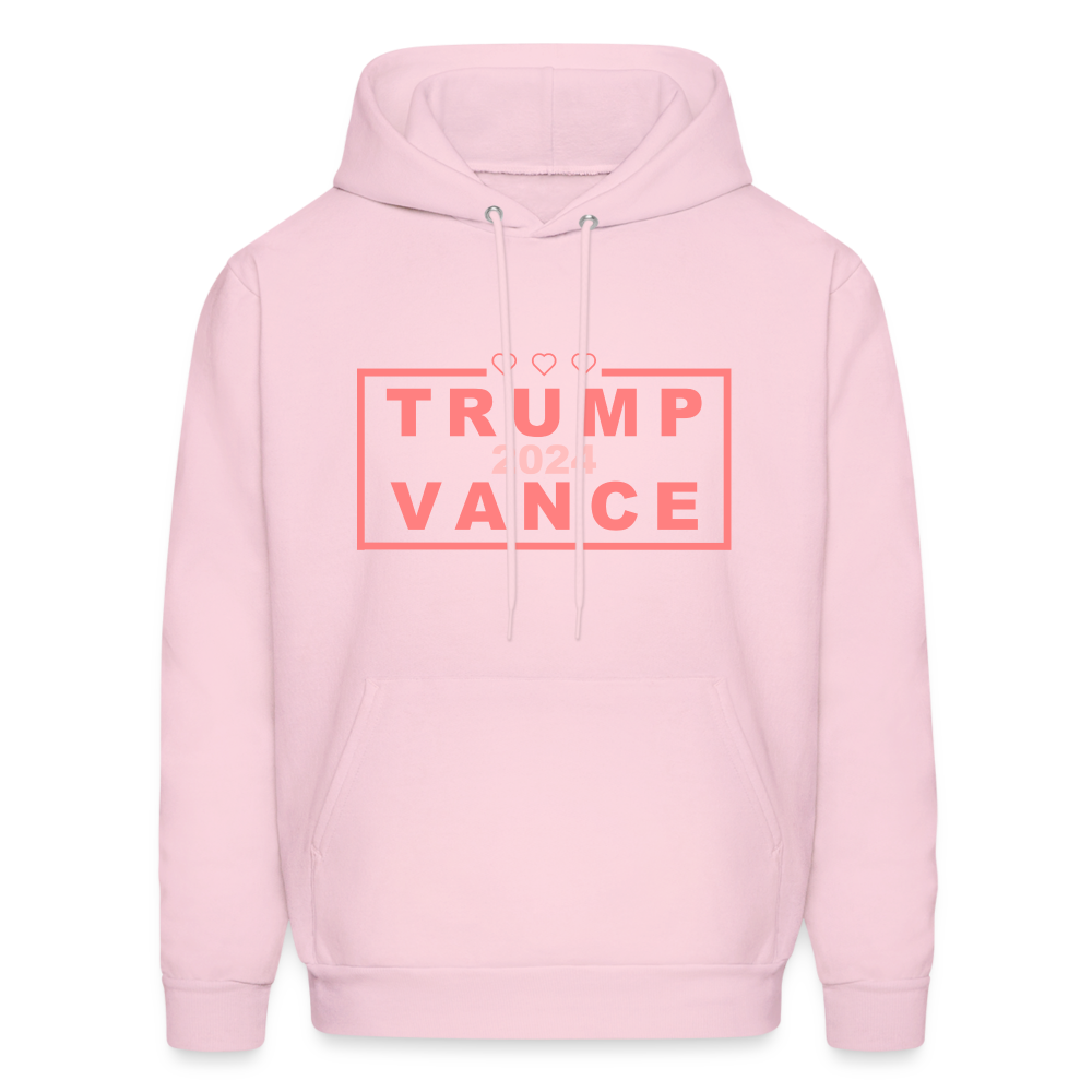 Trump Vance 2024 Hoodie (Pink Letters) - pale pink