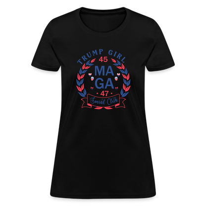 Trump Girl Social Club Women's T-Shirt (MAGA) - black