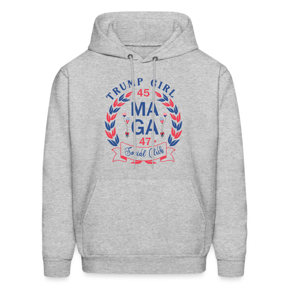 Trump Girl Social Club Hoodie (MAGA) - heather gray