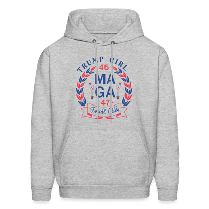 Trump Girl Social Club Hoodie (MAGA) - heather gray