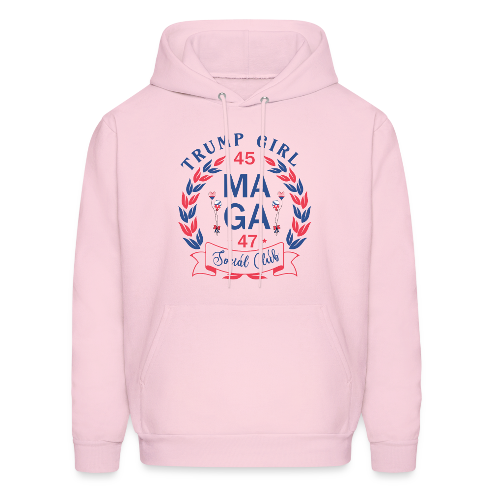 Trump Girl Social Club Hoodie (MAGA) - pale pink