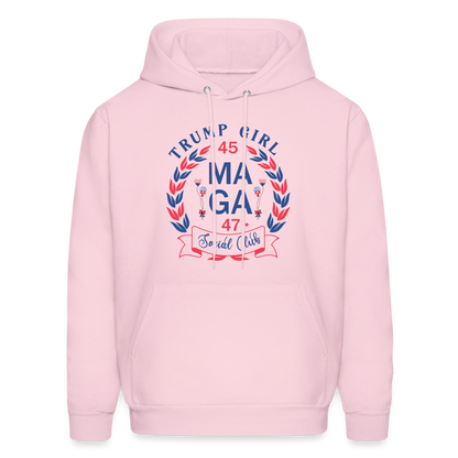 Trump Girl Social Club Hoodie (MAGA) - pale pink