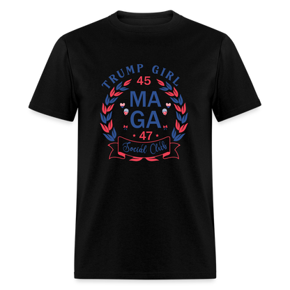 Trump Girl Social Club T-Shirt (MAGA) - black