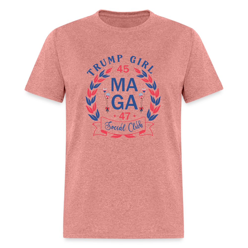 Trump Girl Social Club T-Shirt (MAGA) - heather mauve