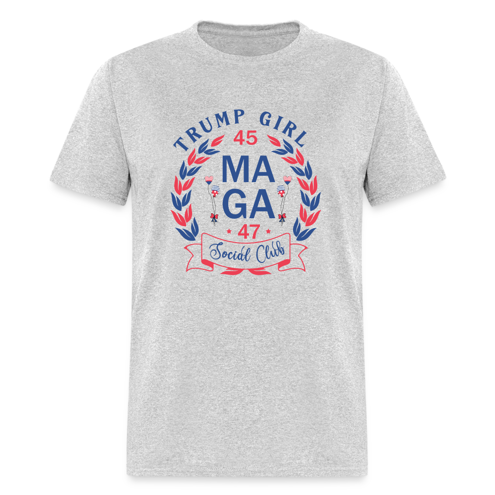 Trump Girl Social Club T-Shirt (MAGA) - heather gray