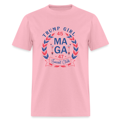 Trump Girl Social Club T-Shirt (MAGA) - pink