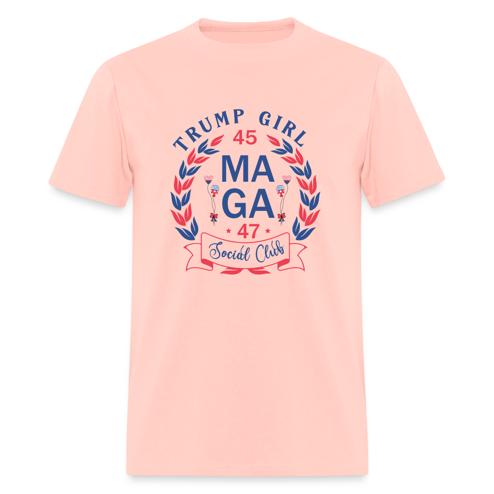 Trump Girl Social Club T-Shirt (MAGA) - blush pink 