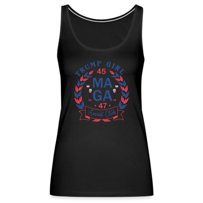 Trump Girl Social Club Women’s Premium Tank Top (MAGA) - black