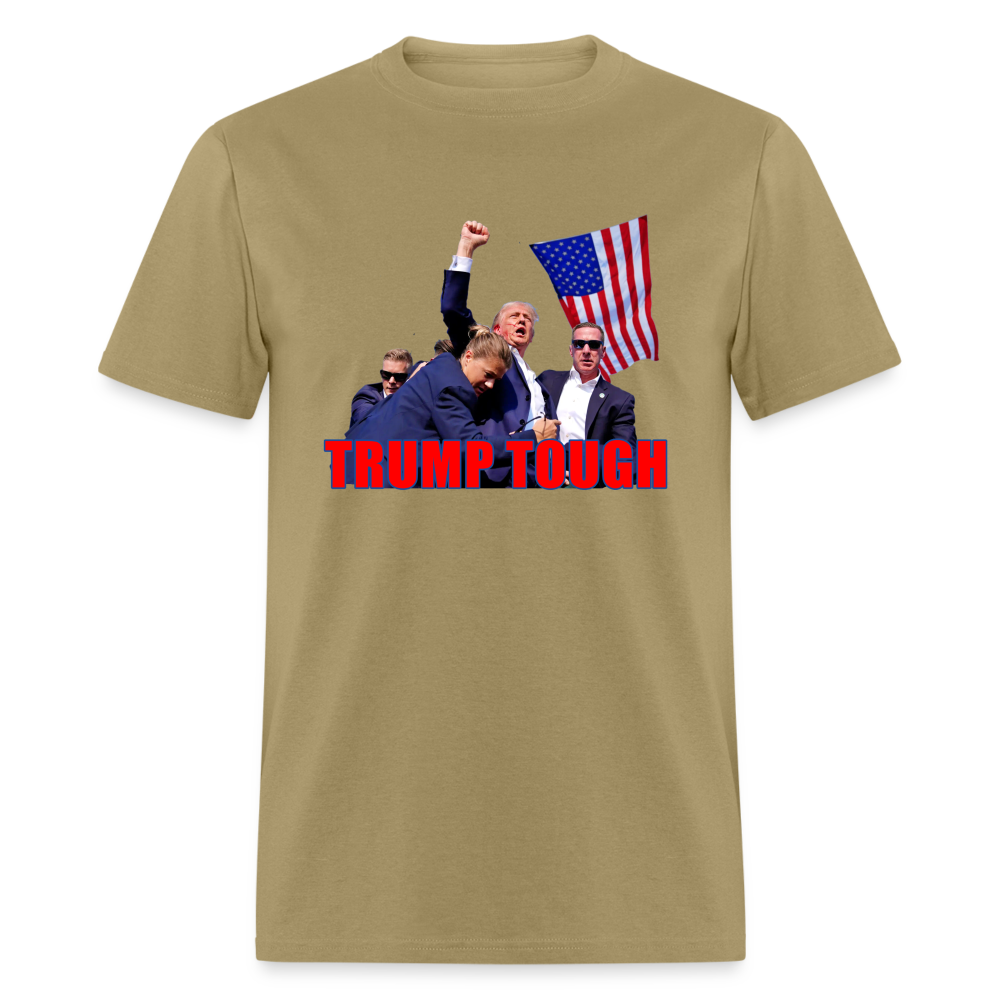 Trump Tough T-Shirt (Trump Fight Image) - khaki