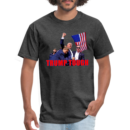 Trump Tough T-Shirt (Trump Fight Image) - heather black