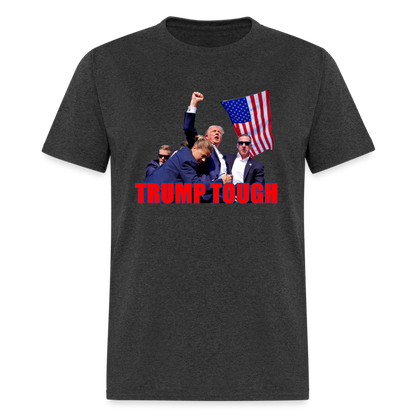 Trump Tough T-Shirt (Trump Fight Image) - heather black