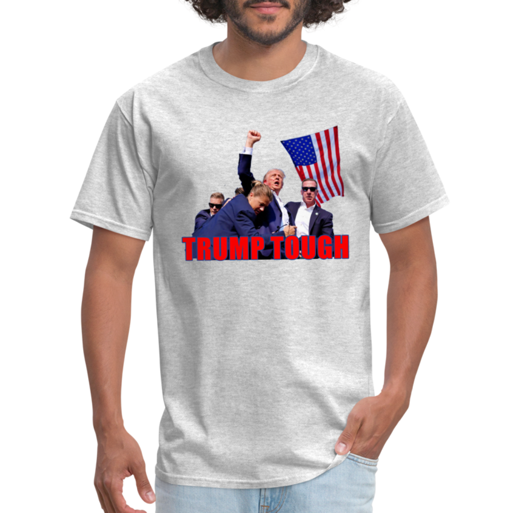 Trump Tough T-Shirt (Trump Fight Image) - heather gray