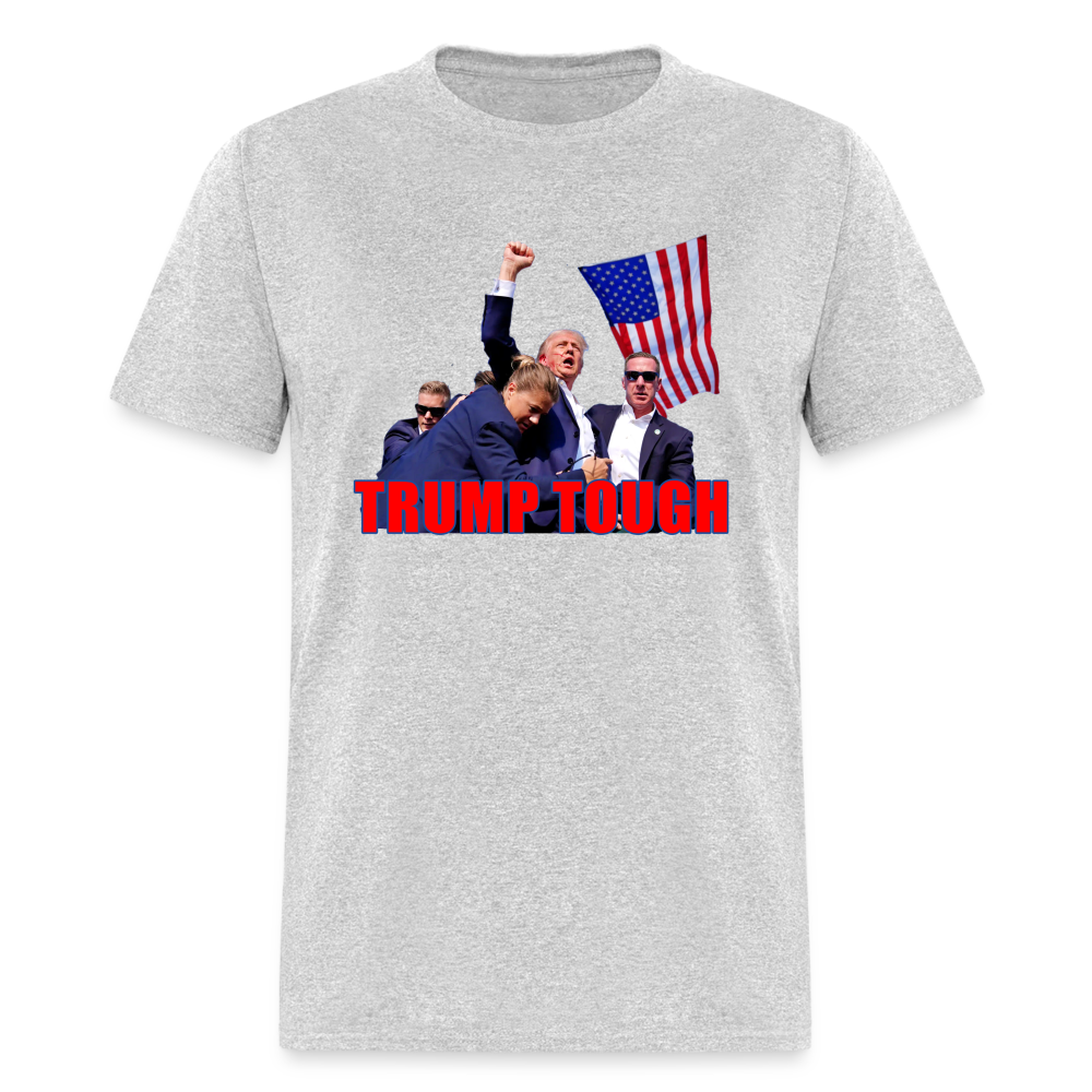 Trump Tough T-Shirt (Trump Fight Image) - heather gray