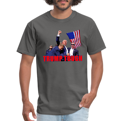 Trump Tough T-Shirt (Trump Fight Image) - charcoal