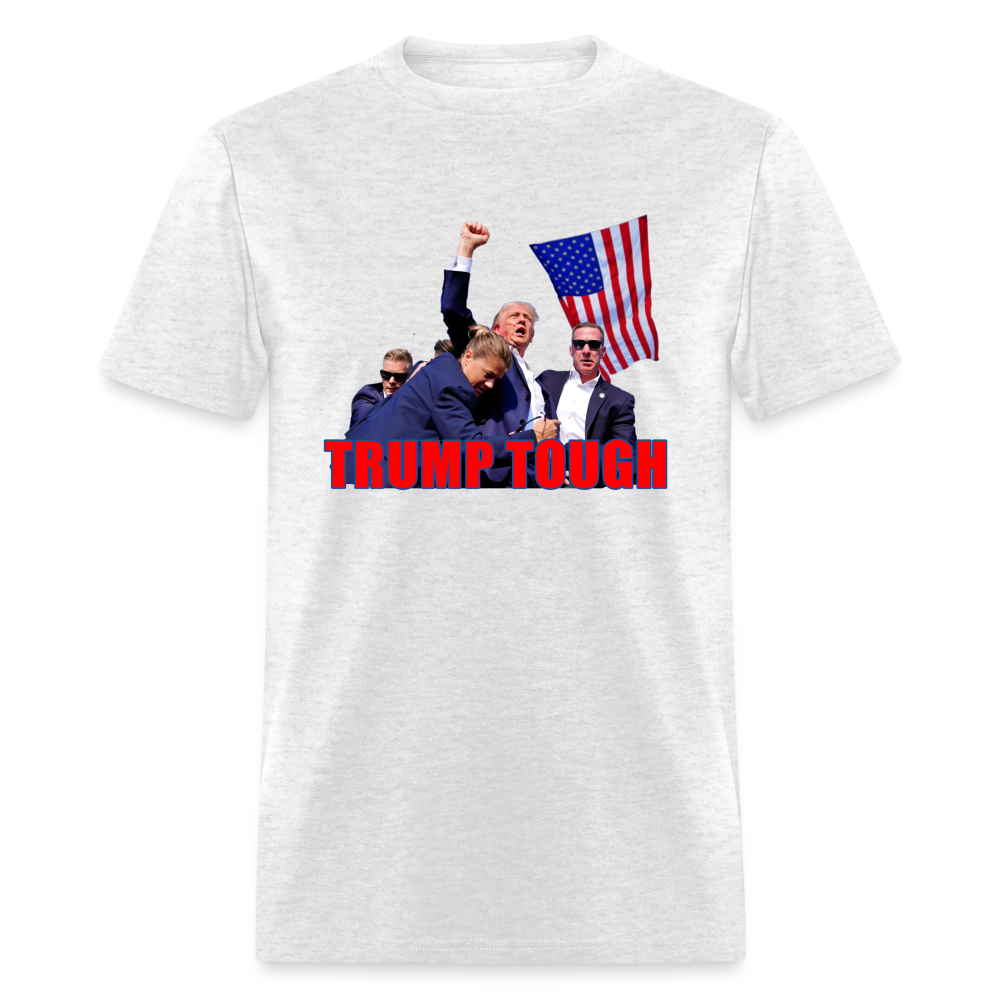 Trump Tough T-Shirt (Trump Fight Image) - light heather gray