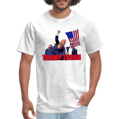 Trump Tough T-Shirt (Trump Fight Image) - light heather gray