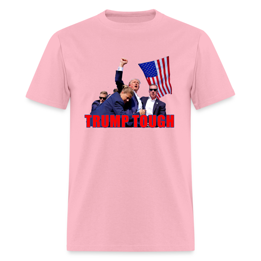 Trump Tough T-Shirt (Trump Fight Image) - pink