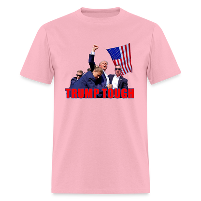 Trump Tough T-Shirt (Trump Fight Image) - pink