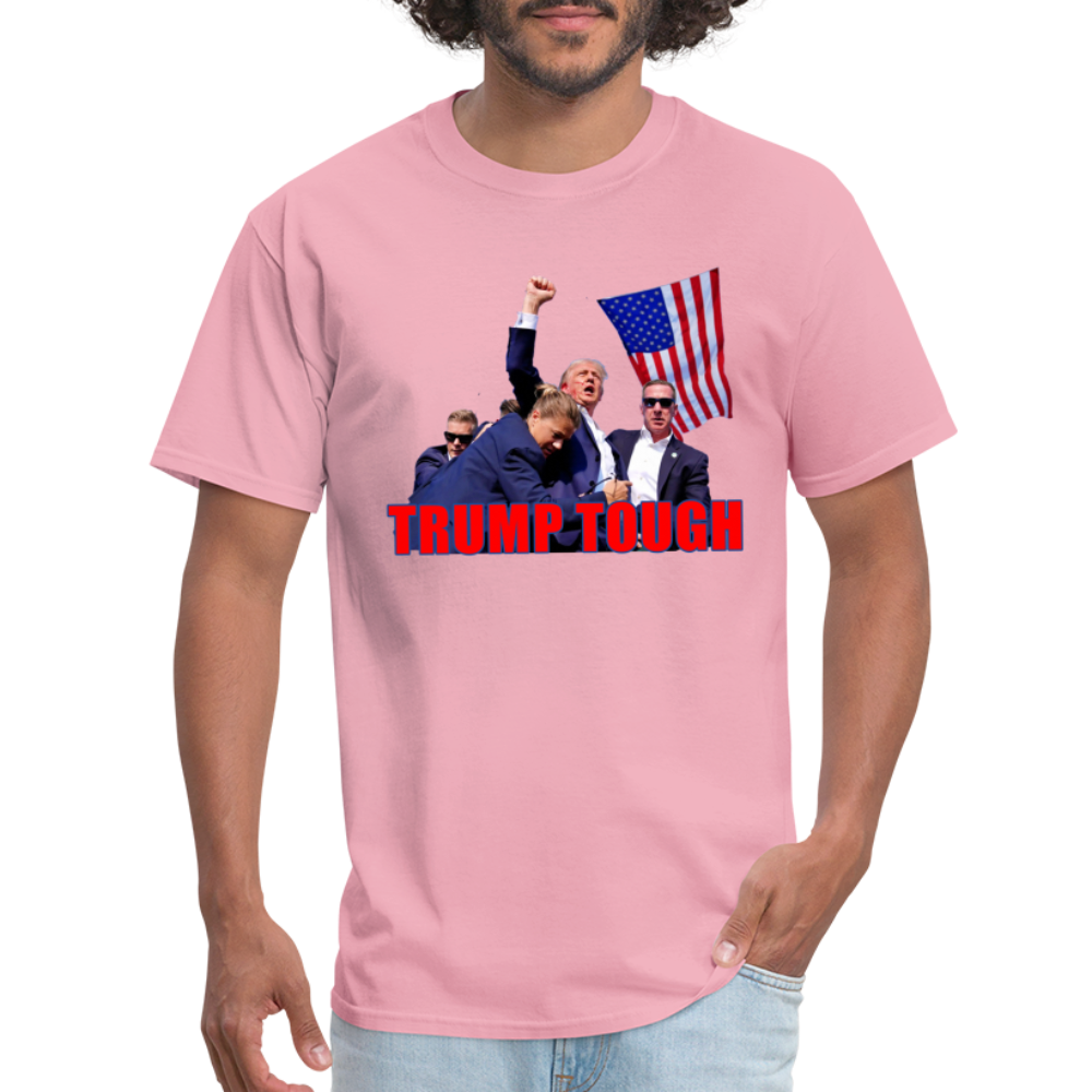 Trump Tough T-Shirt (Trump Fight Image) - pink