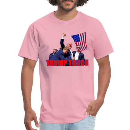 Trump Tough T-Shirt (Trump Fight Image) - pink