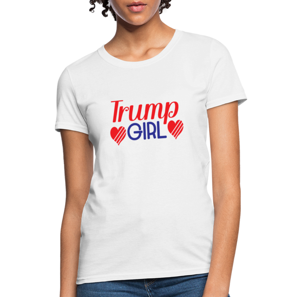 Trump Girl Women's Contoured T-Shirt - white