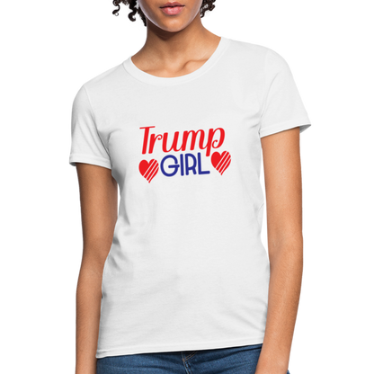 Trump Girl Women's Contoured T-Shirt - white