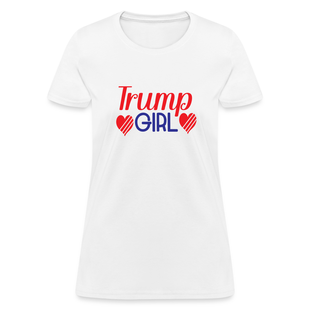 Trump Girl Women's Contoured T-Shirt - white