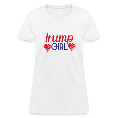 Trump Girl Women's Contoured T-Shirt - white