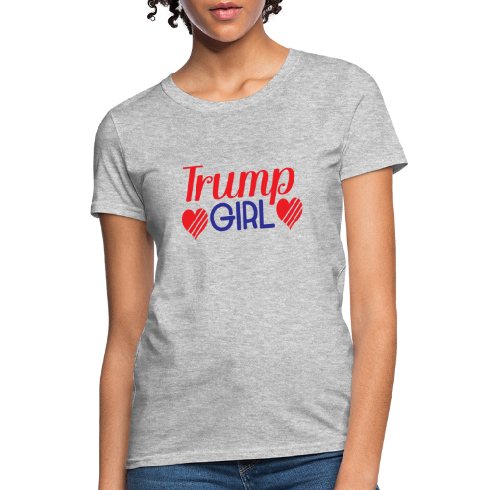 Trump Girl Women's Contoured T-Shirt - heather gray