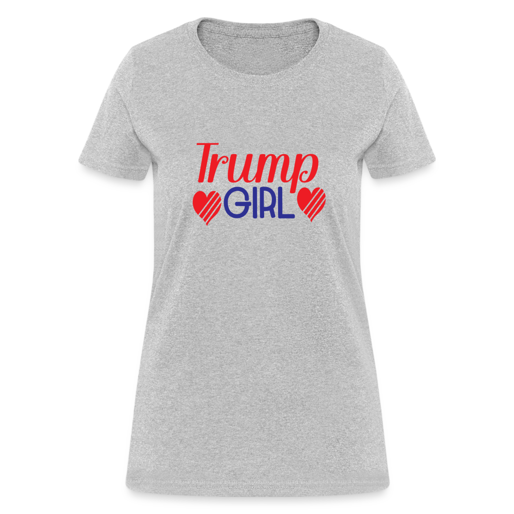 Trump Girl Women's Contoured T-Shirt - heather gray