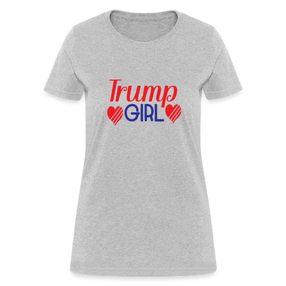 Trump Girl Women's Contoured T-Shirt - heather gray