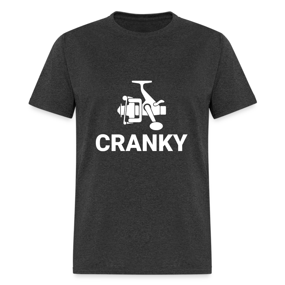 Fishing Cranky T-Shirt - heather black
