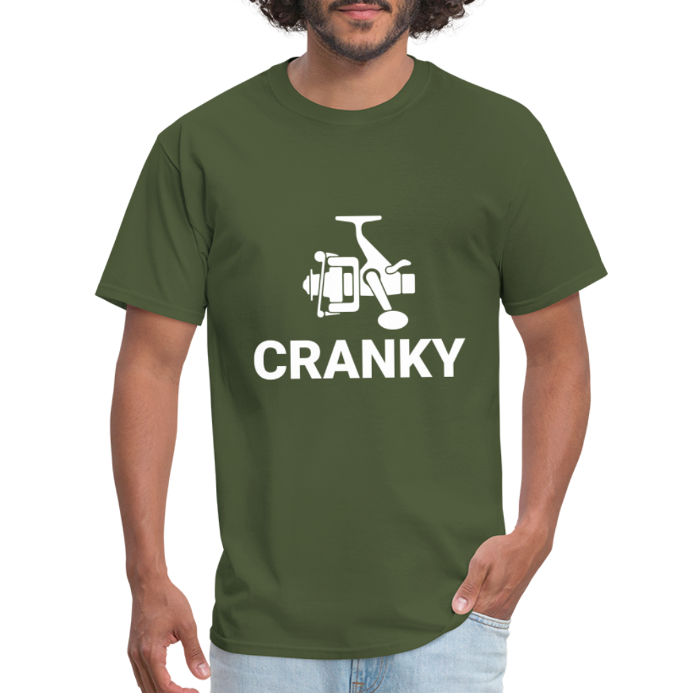 Fishing Cranky T-Shirt - military green