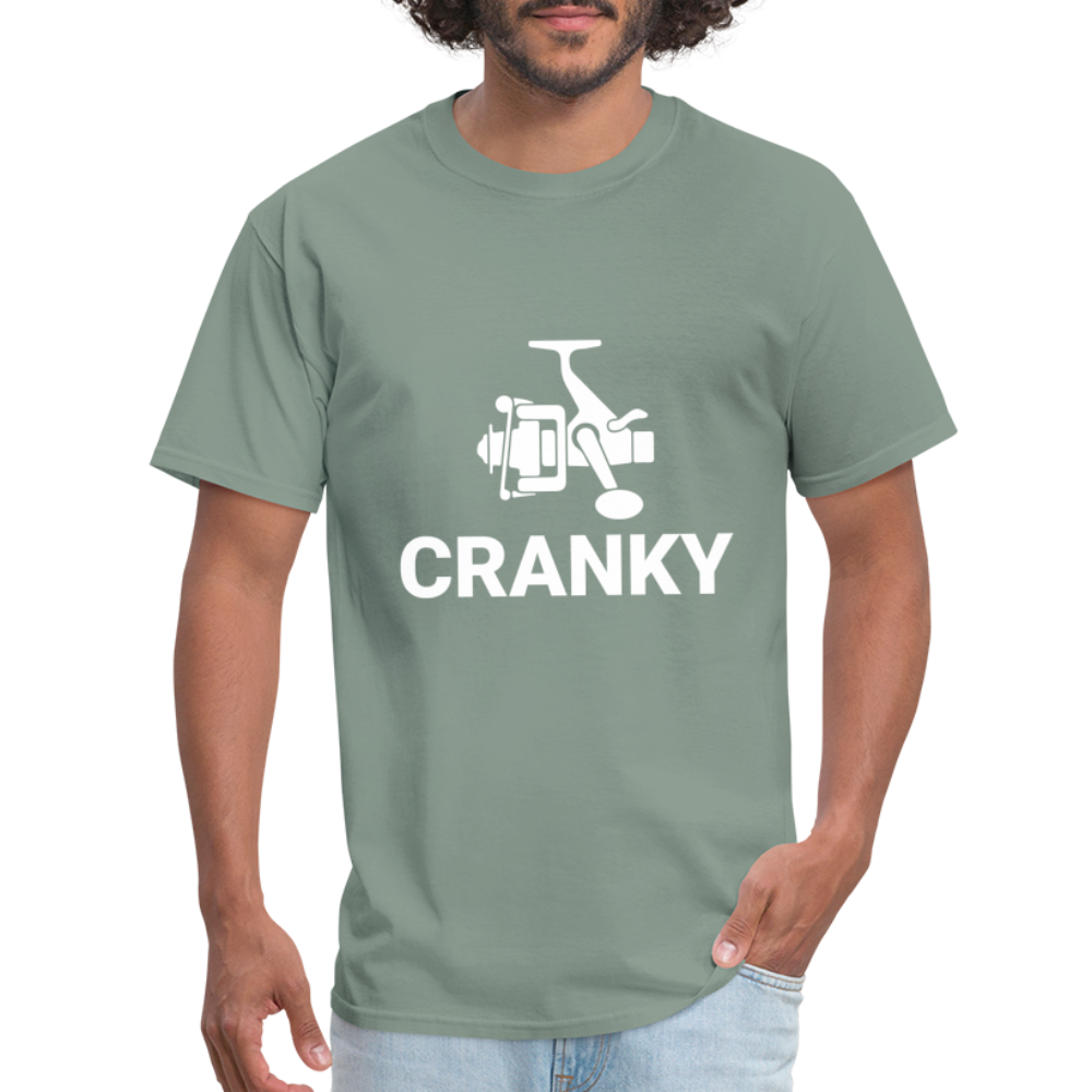 Fishing Cranky T-Shirt - sage