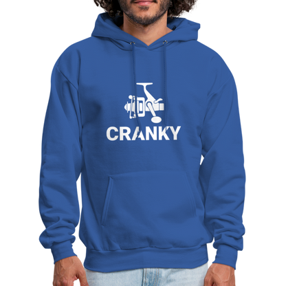 Fishing Cranky Hoodie - royal blue