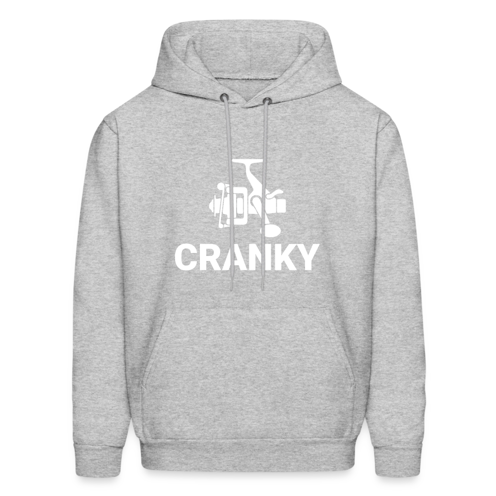 Fishing Cranky Hoodie - heather gray