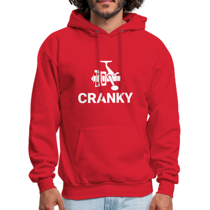 Fishing Cranky Hoodie - red