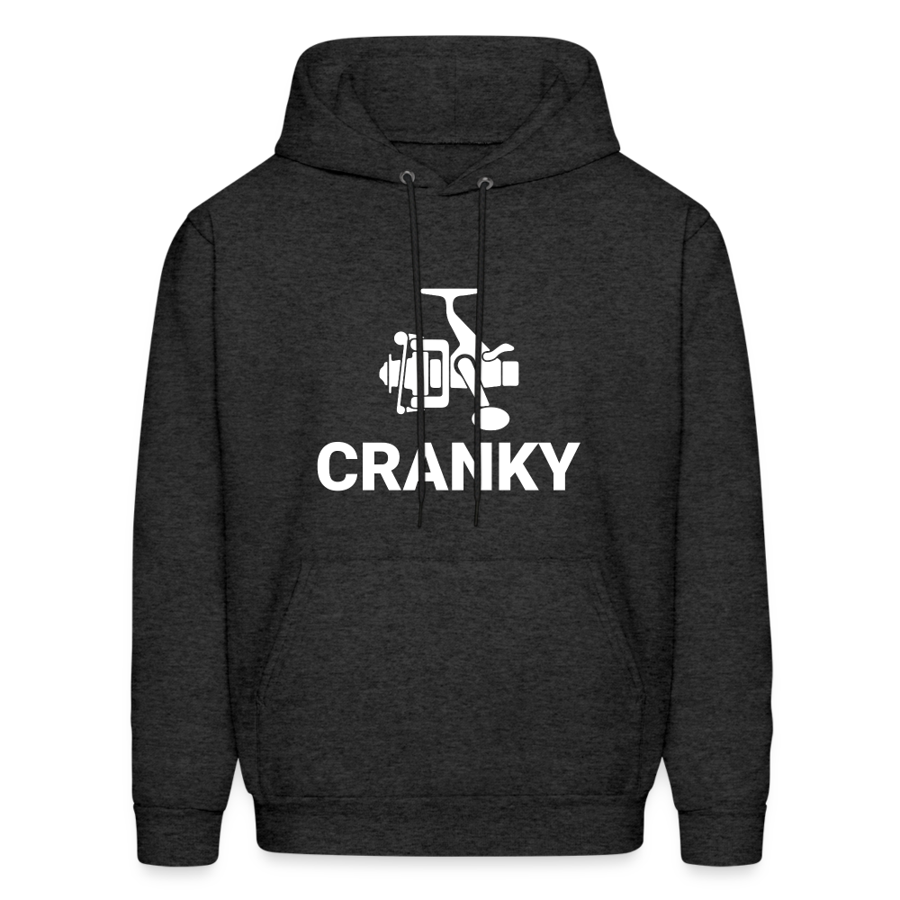 Fishing Cranky Hoodie - charcoal grey