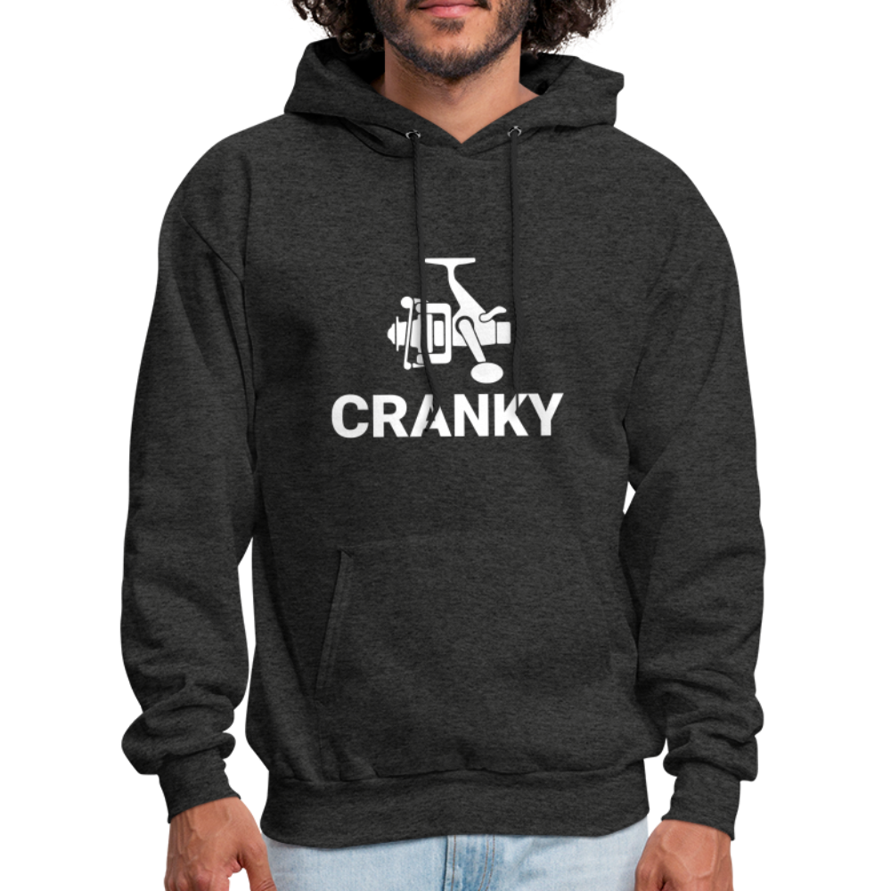 Fishing Cranky Hoodie - charcoal grey