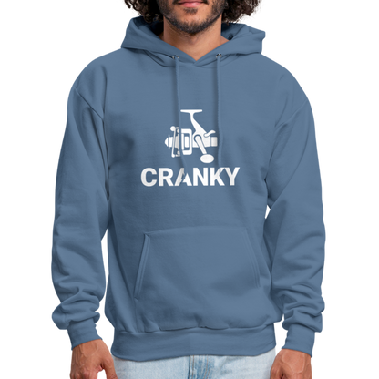 Fishing Cranky Hoodie - denim blue