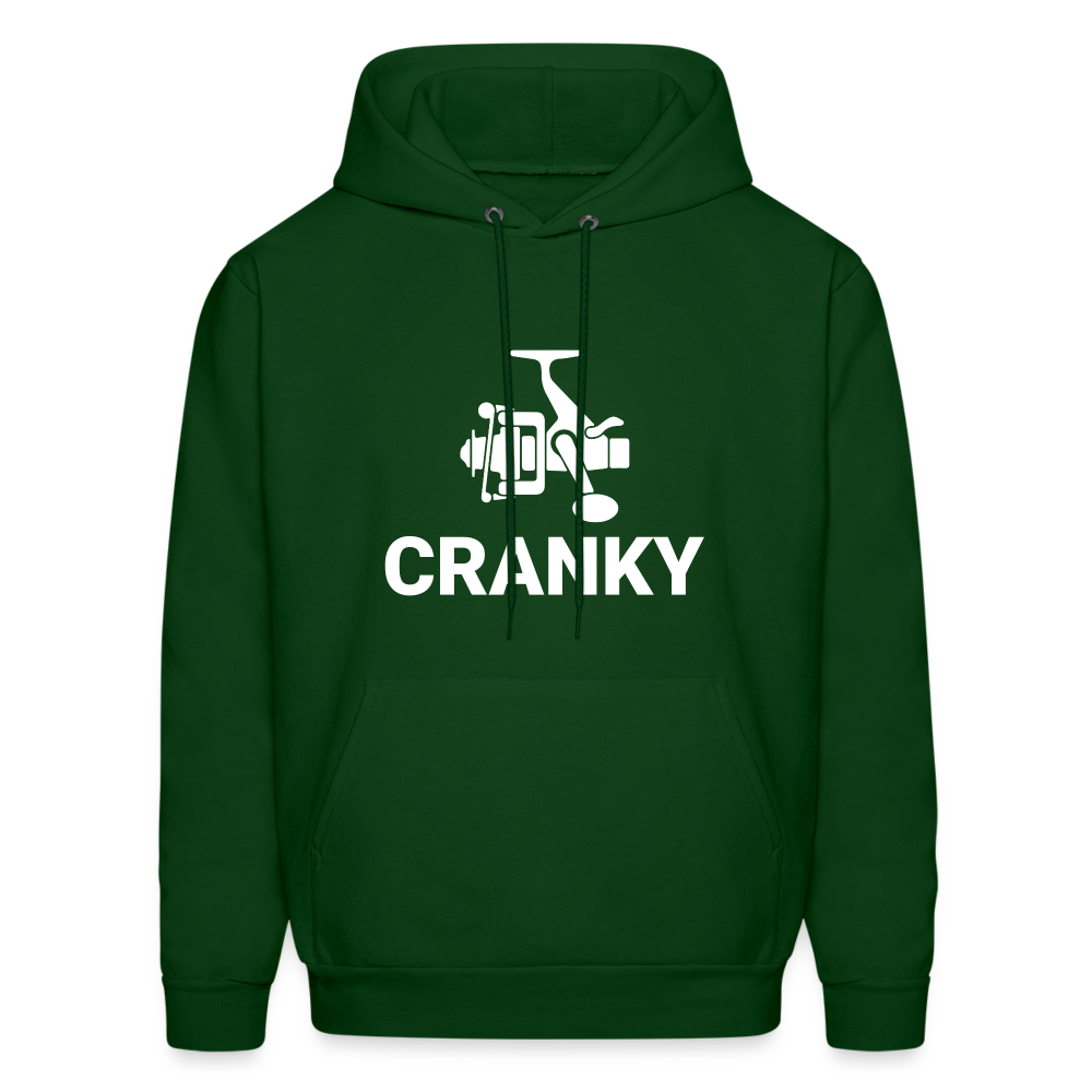 Fishing Cranky Hoodie - forest green