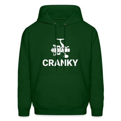 Fishing Cranky Hoodie - forest green