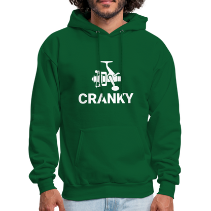 Fishing Cranky Hoodie - forest green