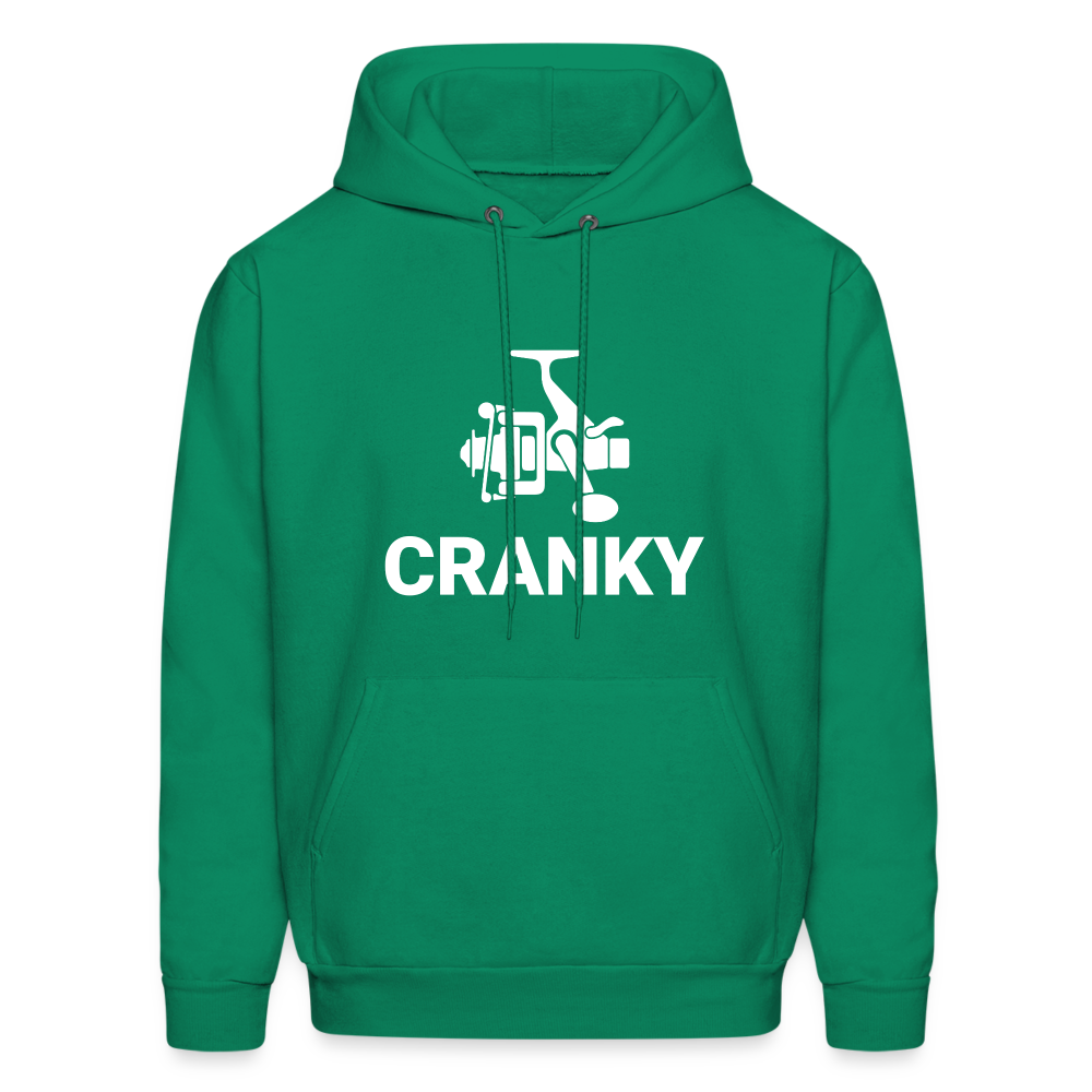 Fishing Cranky Hoodie - kelly green