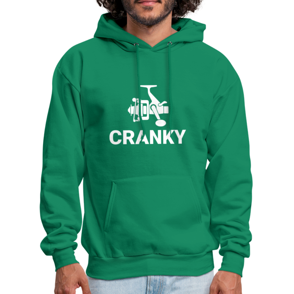 Fishing Cranky Hoodie - kelly green